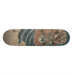 Samurai on Horseback circa 1830 Skateboard Deck