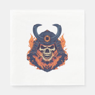 Samurai Oni Skull Napkins