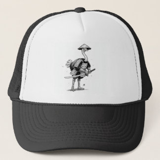 Samurai Ostrich Trucker Hat