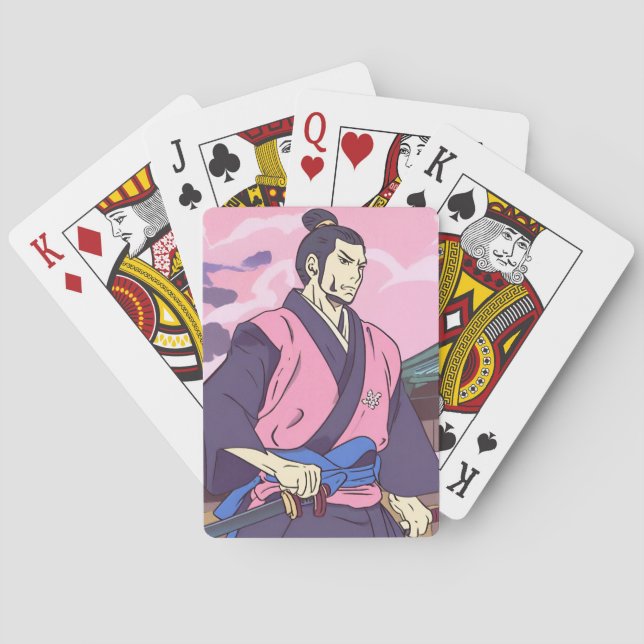 samurai poker cards (Back)