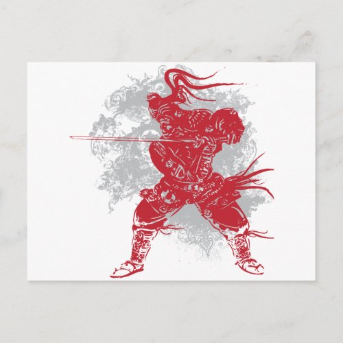 Samurai Pose Postcard