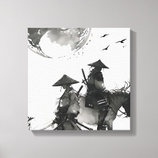 samurai premium wrapped canvas print