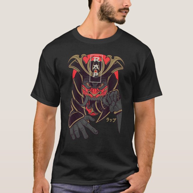 Samurai Rap Streetwear Rapper Shogun Urban Street  T-Shirt (Front)