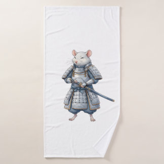 Samurai Rat warrior Bath Towel