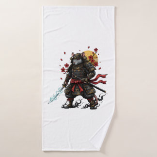 Samurai Rat warrior Bath Towel