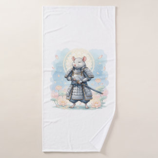 Samurai Rat warrior Bath Towel