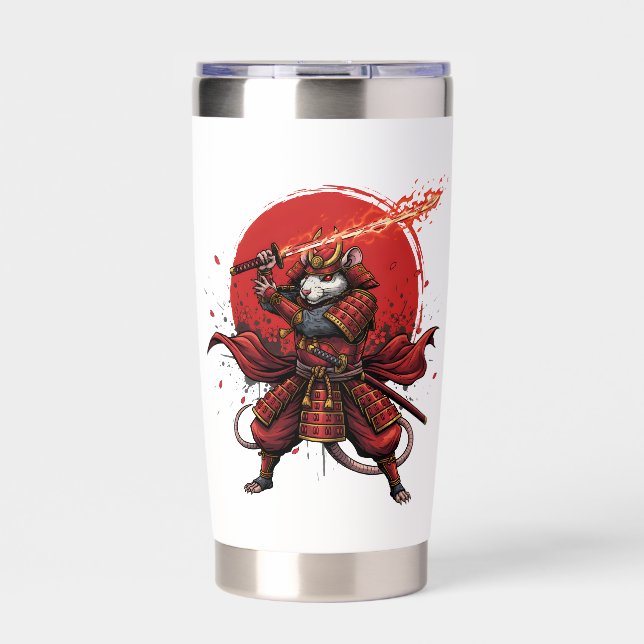  Samurai Rat warrior  Insulated Tumbler (Front)