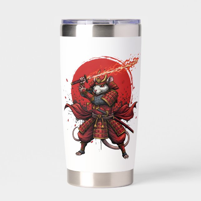  Samurai Rat warrior  Insulated Tumbler (Front)