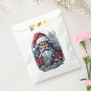 Samurai Santa Warrior Christmas Art Gift Favor Bag