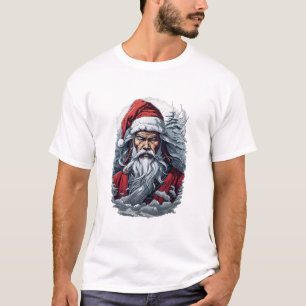 Samurai Santa Warrior Christmas Art Gift T-Shirt