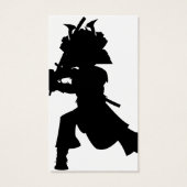 Samurai Silhouette Bookmark (Back)