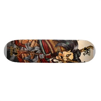 Samurai Skateboard Skidone by skidoneart at Zazzle