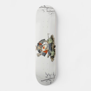 Samurai Skateboards watercolor bamboo landscape