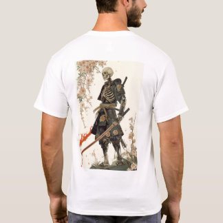 Samurai Skeleton in Traditional Japanese Armor T-S T-Shirt
