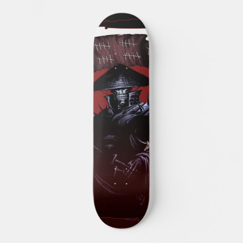 Samurai Skull Skateboard