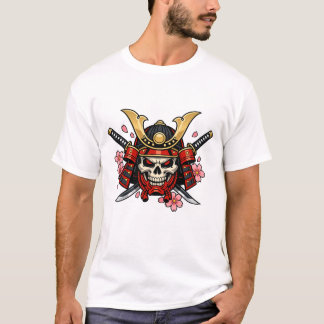 Samurai Skull Warrior Design – Japanese Katana T-Shirt