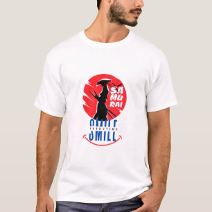 Samurai Smile Unique Warrior Design T-Shirt