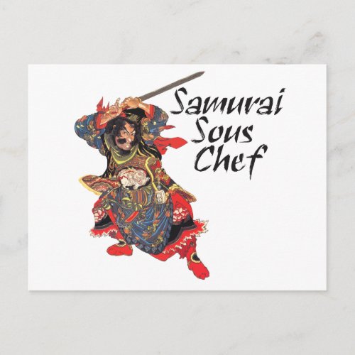 Samurai Sous Chef Postcard