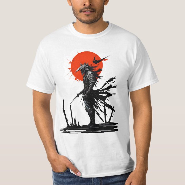 Samurai Spirit: Blood Moon Warrior T-Shirt    (Front)