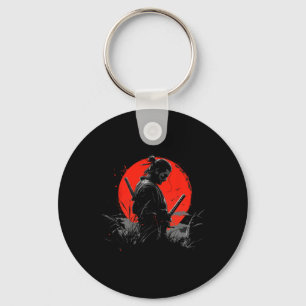 Samurai Spirit Graphic Modern Warrior's  Keychain