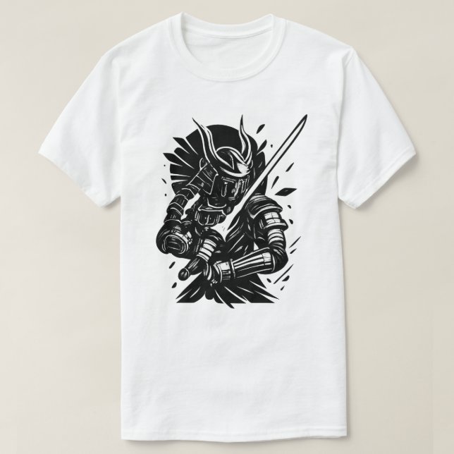 Samurai Spirit: The Art of Strength and Honor T-Shirt (Design Front)