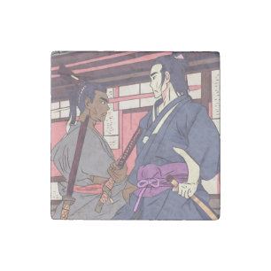 samurai stone magnet