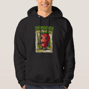 Samurai Strawberry Warrior Old Ukiyo Artwork Sense Hoodie