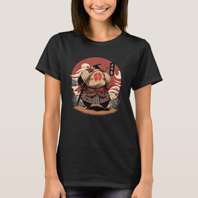 Samurai Sumo Japan Suns Rikish Bushido Wrestler T-Shirt (Front)