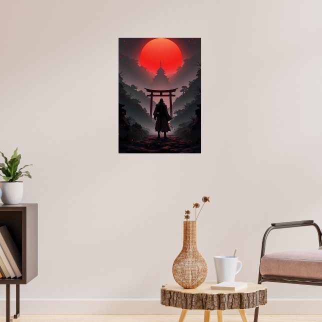 Samurai Sunset  Poster (Living Room 3)