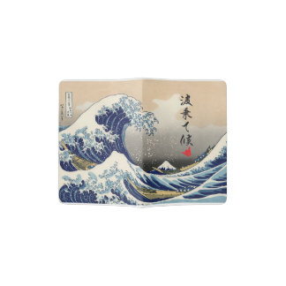 SAMURAI SURFER I ride the waves Passport Holder