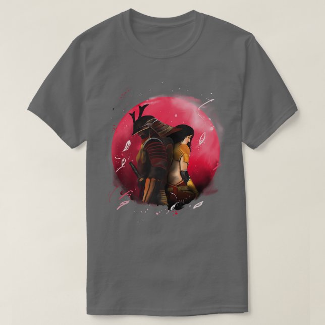 Samurai Sword Samurai Japanese T-Shirt (Design Front)