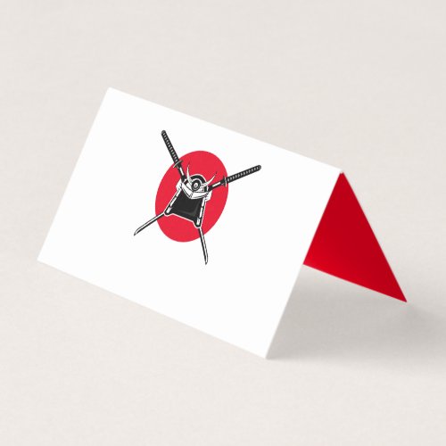 Samurai Table Signs Business Card