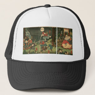 Samurai training with Tengu, Circa 1859 Trucker Hat