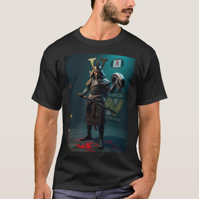 Samurai VS Alien T-Shirt (Front)