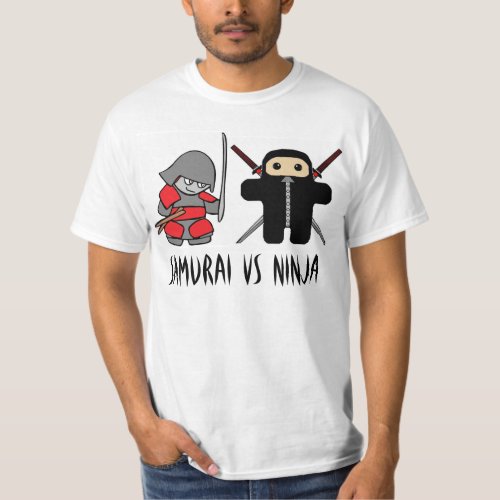 Samurai Vs Ninja T_Shirt