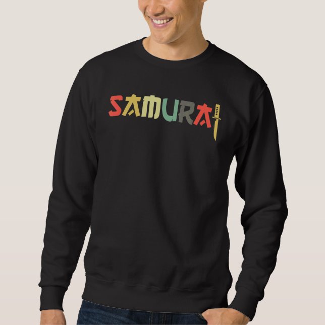 Samurai Warrior Armor Japanese Fighter  Samurai Sweatshirt (Front)