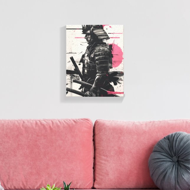 Samurai Warrior Art Canvas Print (Insitu(LivingRoom))