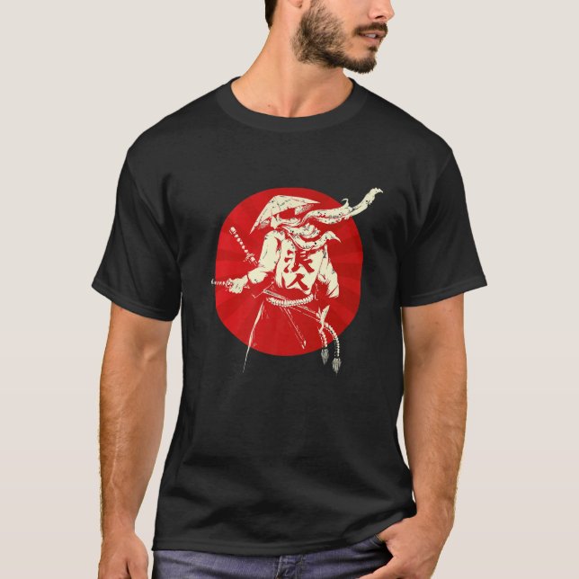 Samurai Warrior Bushido Code Japanese Swordsmen T-Shirt (Front)
