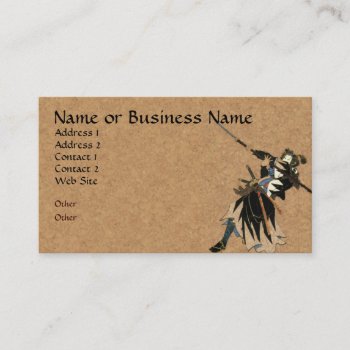 Samurai Warrior Business Profile Card by FalconsEye at Zazzle