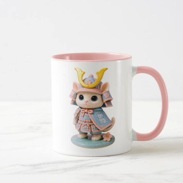 Samurai Warrior Cat Mug (Right)