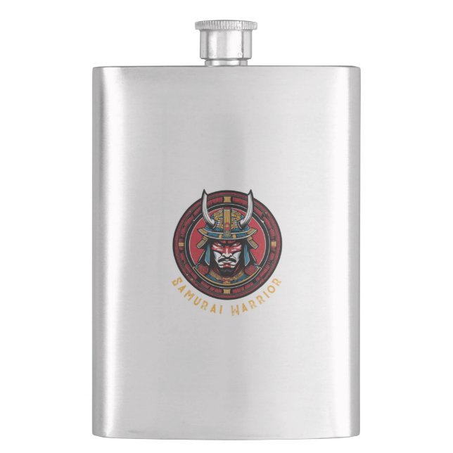 Samurai Warrior Flask (Front)
