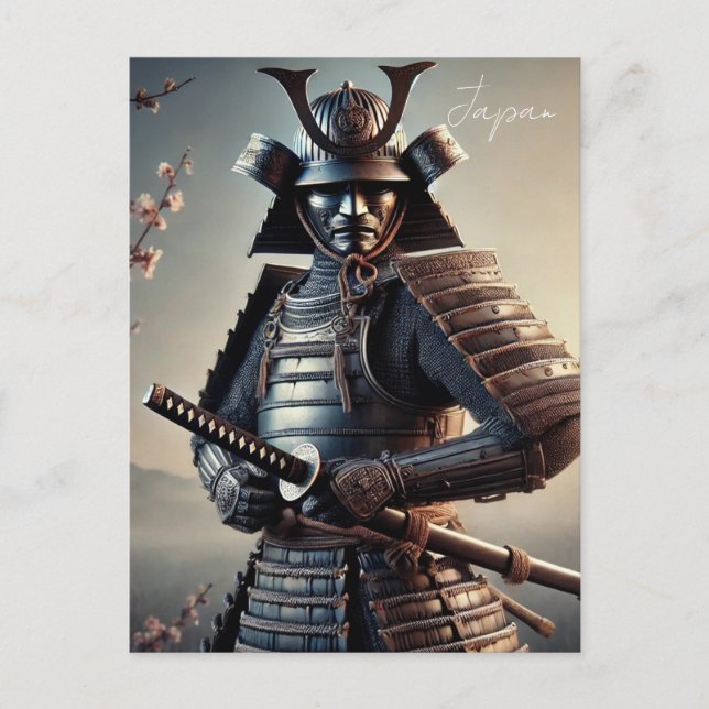 Samurai Warrior Japan Postcard (Front)