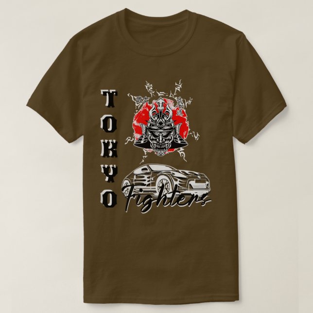 Samurai warrior Japan Tokyo style clothing Awesome T-Shirt (Design Front)