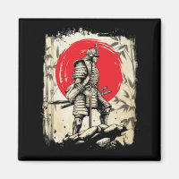 Samurai Warrior Japanese Hero Japan Swordsmen Magnet