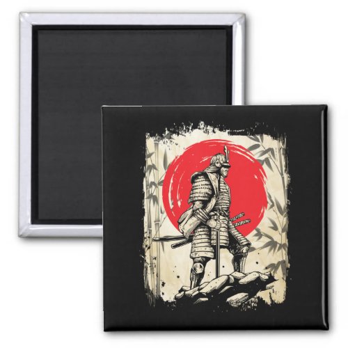 Samurai Warrior Japanese Hero Japan Swordsmen Magnet