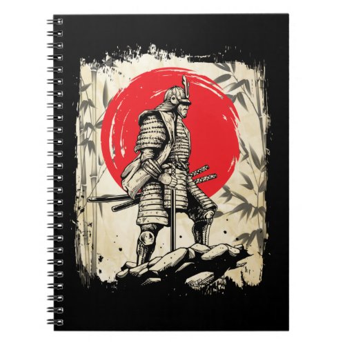 Samurai Warrior Japanese Hero Japan Swordsmen Notebook