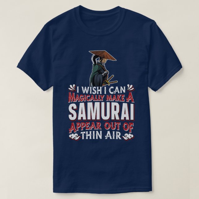 Samurai Warrior  Magic Sword Art Japanese Fighter  T-Shirt (Design Front)