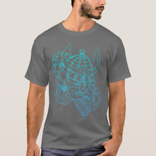 Samurai Warrior Mask, Hannya Oni Mask Japan Anime T-Shirt
