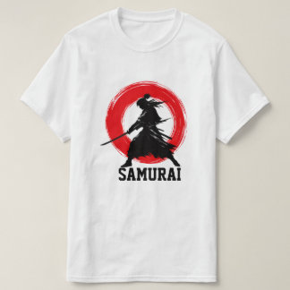 Samurai Warrior Minimal Red Circle Tee