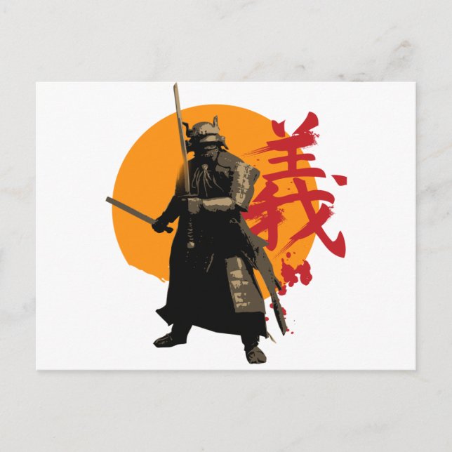 Samurai Warrior Postcard (Front)